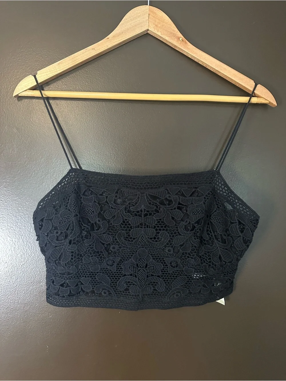 FREE PEOPLE Lyra Longline Crochet Bralette NWT Large